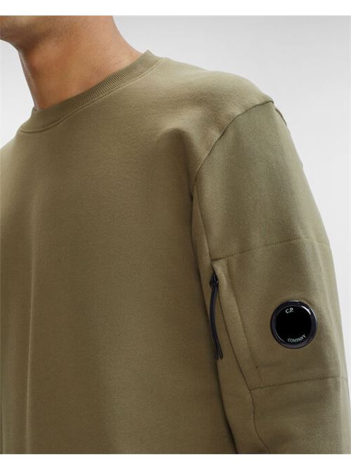 diagona raised fleece lens sweatshirt C.P. COMPANY | CMSS022A-005086W683